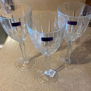 Waterford MARQUIS wine/water glasses set of 3. NWT 8 1/4 x 3 1/2